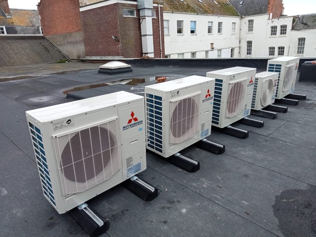 2Brothers Advanced Commercial Heated Air Curtains Installation, HVAC & Heat Recovery Systems Primark Weymouth