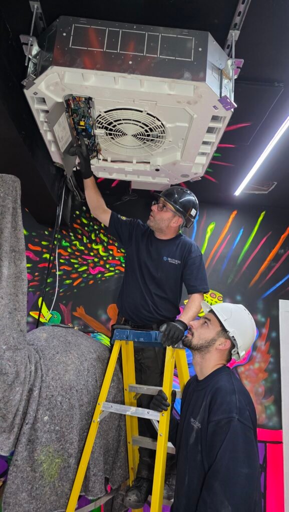 2Brothers Ventilation and Air Conditioning installation at Globalls in Poole